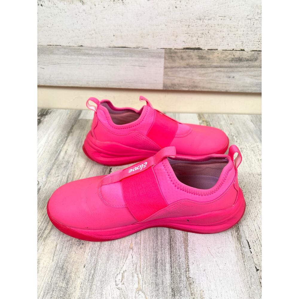 Clove Womens 8.5 Neon Pink Solo Nursing Shoes Healthcare Comfort Sneakers - Picture 5 of 9